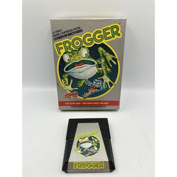 ORIGINAL 1982 Atari 2600 Frogger With Original Box - Picture 1 of 11